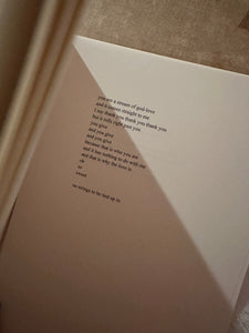 most ardently - poetry book